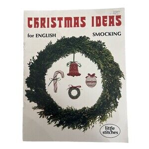 Rare Little Stitches Smocked Christmas Holiday Smocking Ornaments Knit Patterns